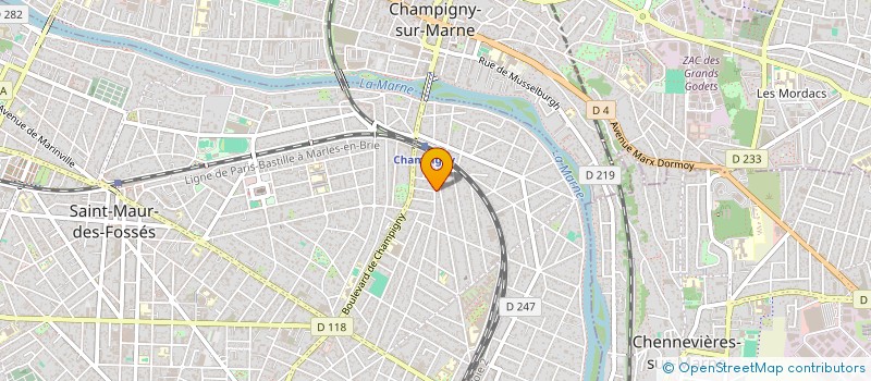 localisation de l'entreprise BOOST'ELLES, OFFRIR UN ECLAT DE VIE POUR REBONDIR DANS LA VIE  SAINT-MAUR-DES-FOSSES