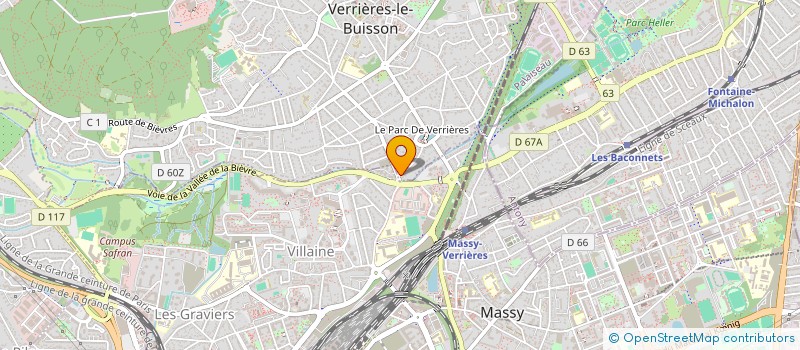 localisation de l'entreprise BOOSTER à VERRIERES-LE-BUISSON