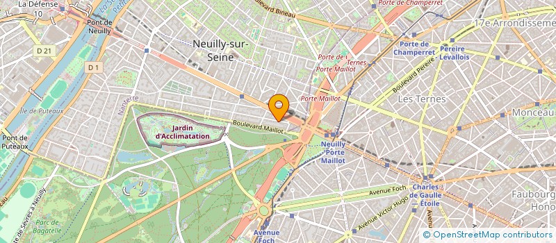 localisation de l'entreprise BOOSTER MEDIA à NEUILLY-SUR-SEINE