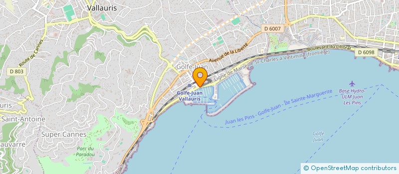 localisation de l'entreprise BOOTE POLCH FRANCE  THEOULE-SUR-MER