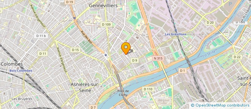 localisation de l'entreprise BOP à GENNEVILLIERS