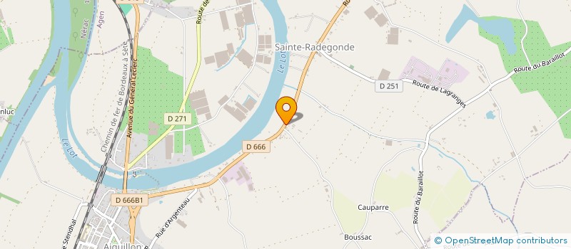 localisation de l'entreprise BOPAL à AIGUILLON