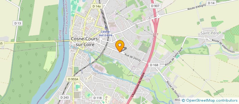 localisation de l'entreprise BOPAVERA à COSNE-COURS-SUR-LOIRE