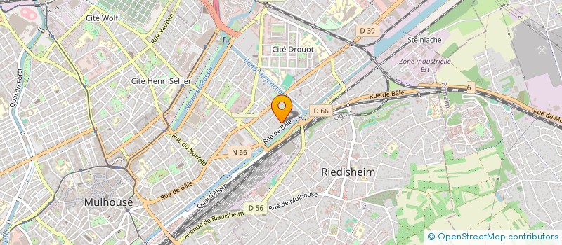 localisation de l'entreprise BOPHAN DISTRIBUTION SAS à MULHOUSE