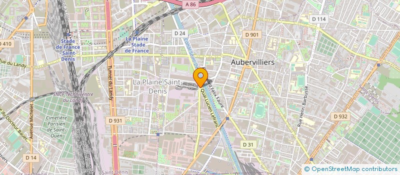 localisation de l'entreprise BOPING à AUBERVILLIERS