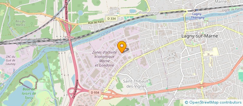 localisation de l'entreprise BOQUET SA à LAGNY-SUR-MARNE