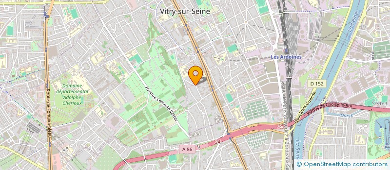 localisation de l'entreprise BOR PRO ETANCHEITE à VITRY-SUR-SEINE