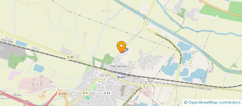 localisation de l'entreprise BOR31 TP  BRAM