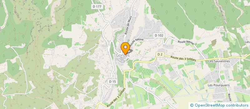 localisation de l'entreprise BOR7  GORDES