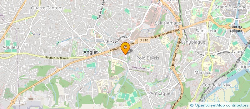 localisation de l'entreprise BORA à ANGLET