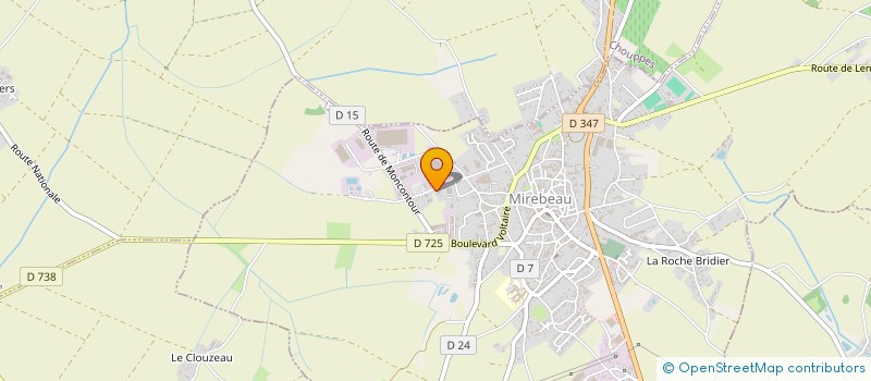 localisation de l'entreprise BORA  MIREBEAU