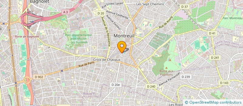 localisation de l'entreprise BORA à ROSNY-SOUS-BOIS