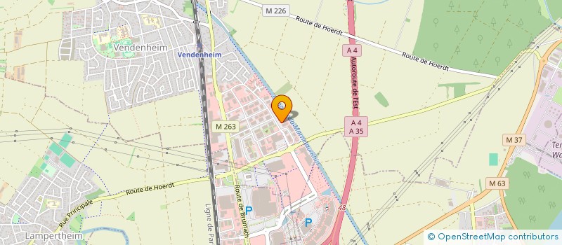 localisation de l'entreprise BORA à VENDENHEIM