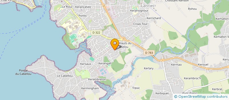 localisation de l'entreprise BORA  CONCARNEAU