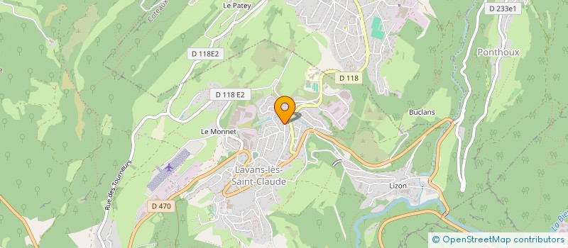 localisation de l'entreprise BORA  LAVANS-LES-SAINT-CLAUDE