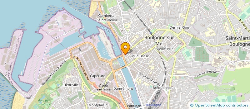 localisation de l'entreprise BORA BORA à BOULOGNE-SUR-MER