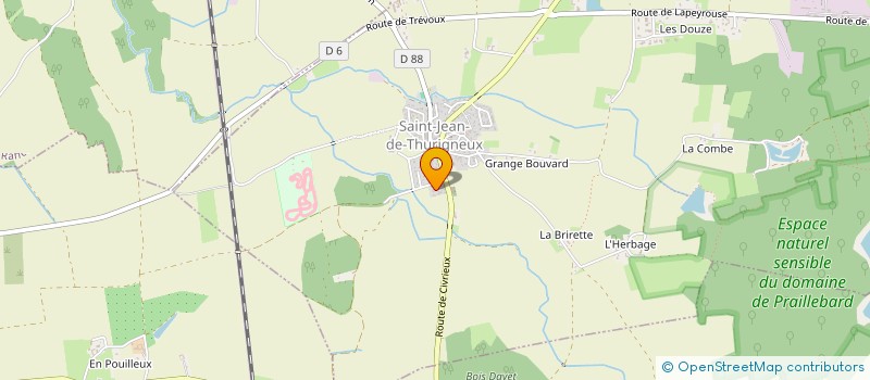 localisation de l'entreprise BORA BORA  SAINT-JEAN-DE-THURIGNEUX