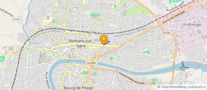 localisation de l'entreprise BORA CUISINE à ROMANS-SUR-ISERE