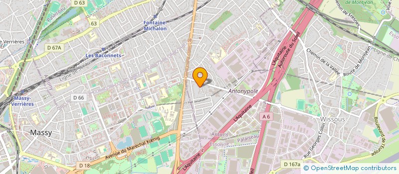 localisation de l'entreprise BORA DRIVE à ANTONY