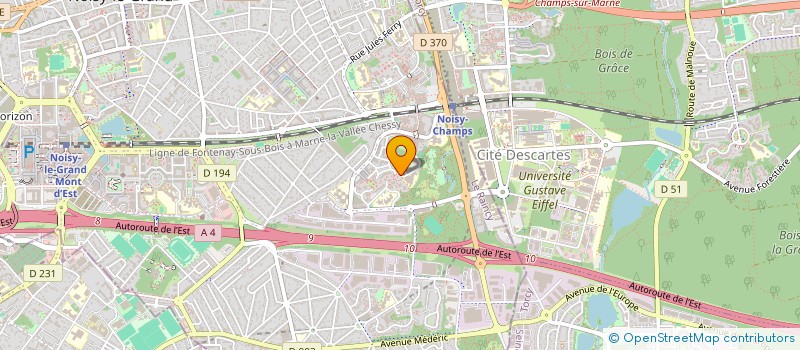 localisation de l'entreprise BORA ELEC  NOISY-LE-GRAND