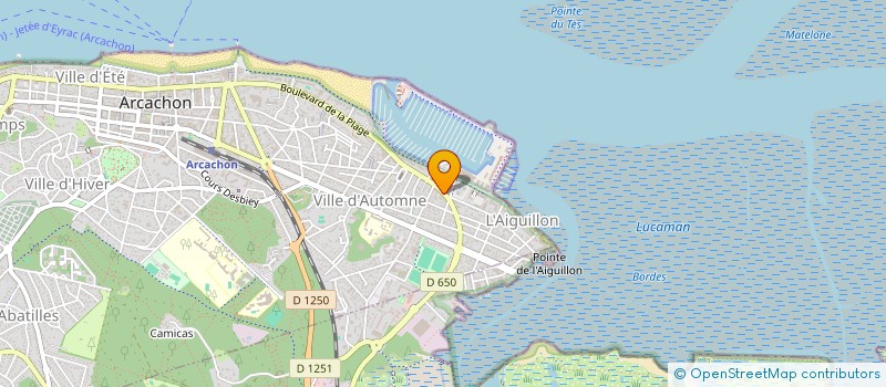 localisation de l'entreprise BORA SARL à ARCACHON