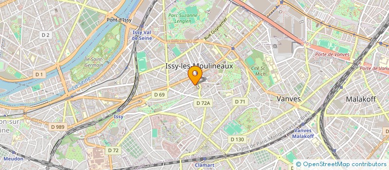 localisation de l'entreprise BORAE à ISSY-LES-MOULINEAUX