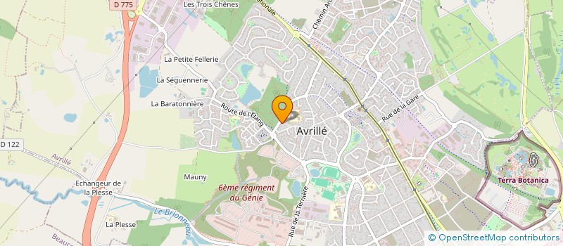 localisation de l'entreprise BORAMA à AVRILLE