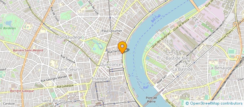 localisation de l'entreprise BORAMAR à BORDEAUX