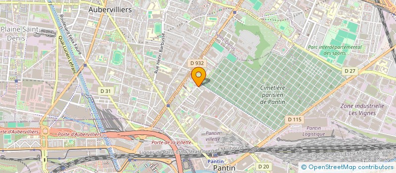 localisation de l'entreprise BORAN à PANTIN
