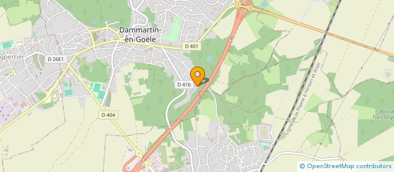 localisation de l'entreprise BORAN & REARD TP  DAMMARTIN-EN-GOELE