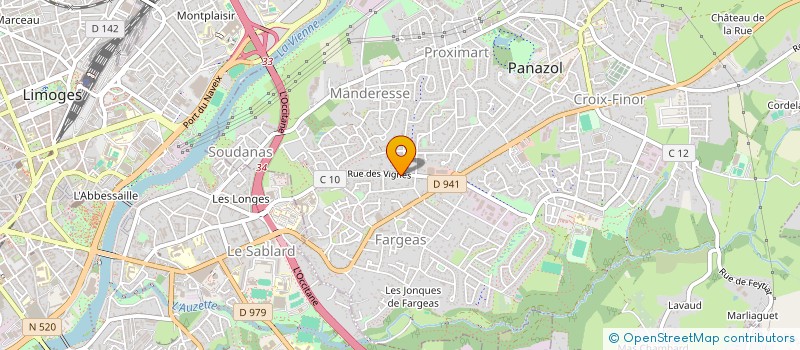 localisation de l'entreprise BORBOLETA à PANAZOL