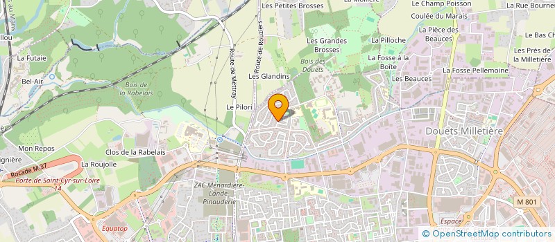 localisation de l'entreprise BORD & CO  TOURS