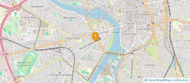 localisation de l'entreprise BORD DE GARONNE IMMOBILIER à TOULOUSE