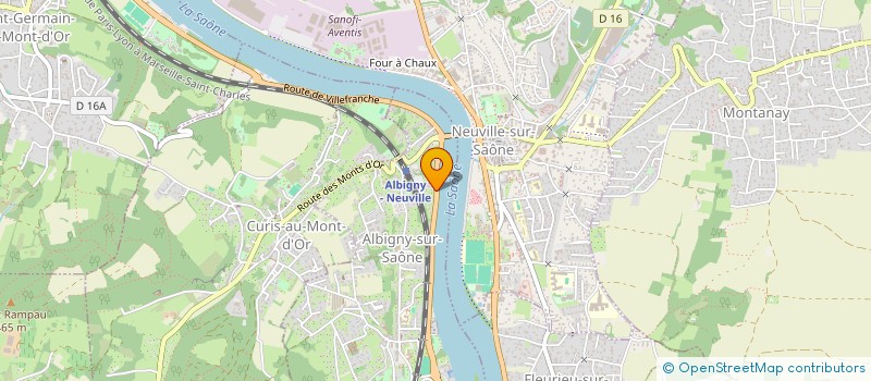 localisation de l'entreprise BORD DE L'EAU FLYP  ALBIGNY-SUR-SAONE