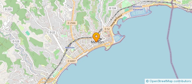 localisation de l'entreprise BORD DE MER à MENTON