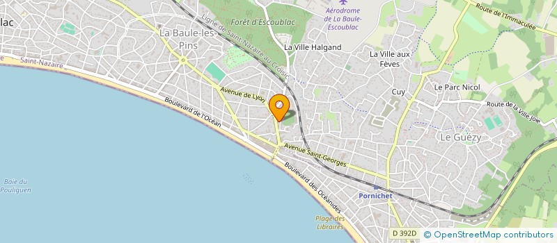 localisation de l'entreprise BORD DE MER  LA BAULE-ESCOUBLAC
