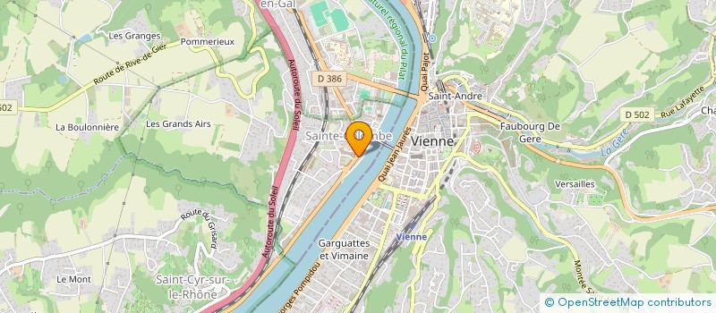 localisation de l'entreprise BORD DU RHONE  SAINTE-COLOMBE