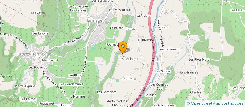 localisation de l'entreprise BORD DU RHONE à LARNAGE