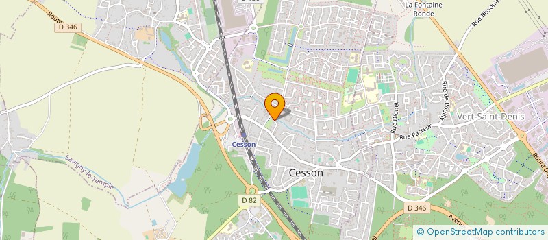 localisation de l'entreprise BORD'EAU  CESSON