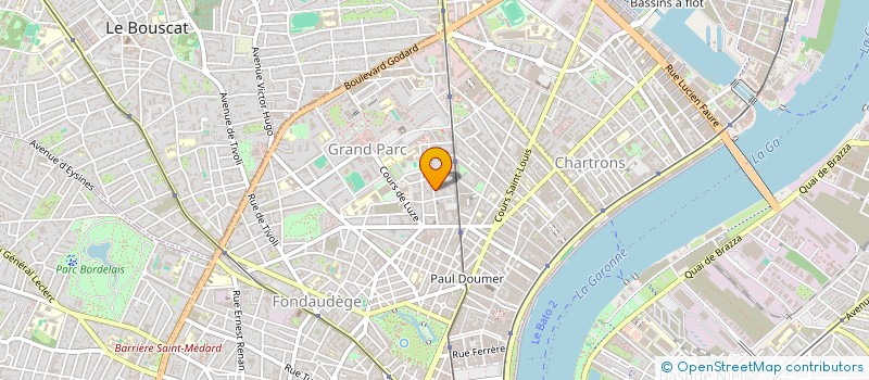 localisation de l'entreprise BORD'EAU IMMO  BORDEAUX