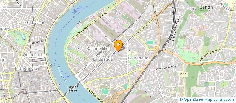 localisation de l'entreprise BORD'O 33 à BORDEAUX