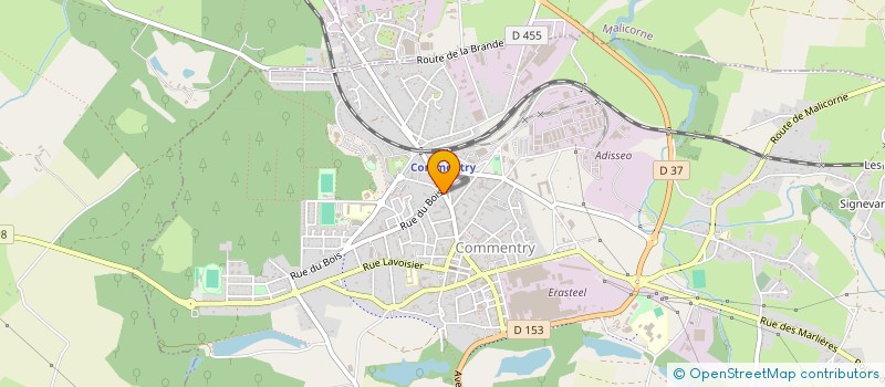 localisation de l'entreprise BORD TECHNISERVICES à COMMENTRY