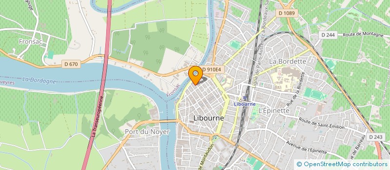 localisation de l'entreprise BORDA  LIBOURNE
