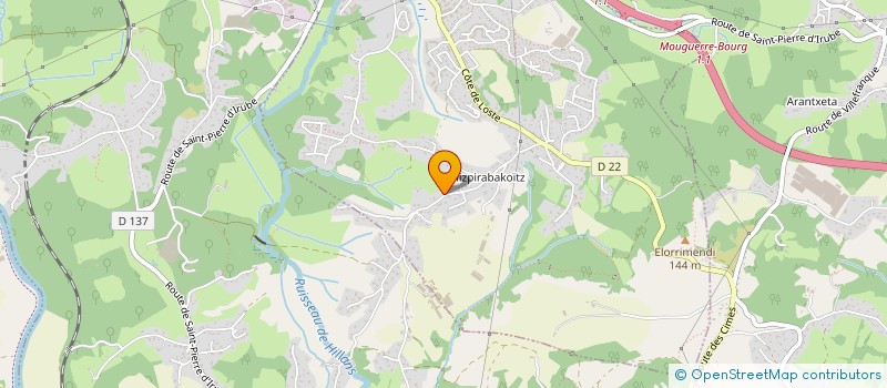 localisation de l'entreprise BORDA PINAKI  SAINT-PIERRE-D'IRUBE