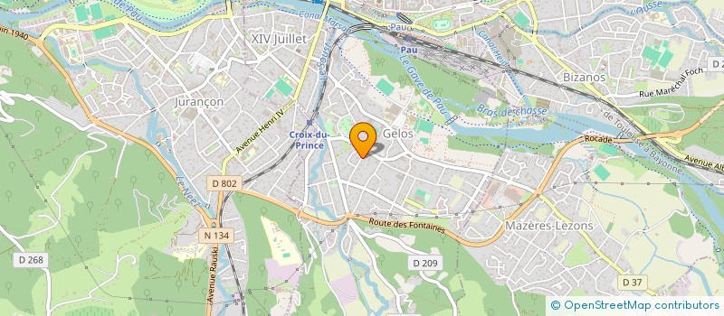 localisation de l'entreprise BORDAGAIN  GELOS