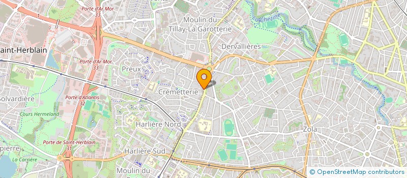 localisation de l'entreprise BORDAGE MASSOT  SAINT-HERBLAIN