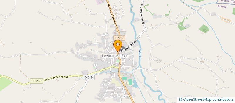 localisation de l'entreprise BORDALLO-GROC à LEZAT-SUR-LEZE