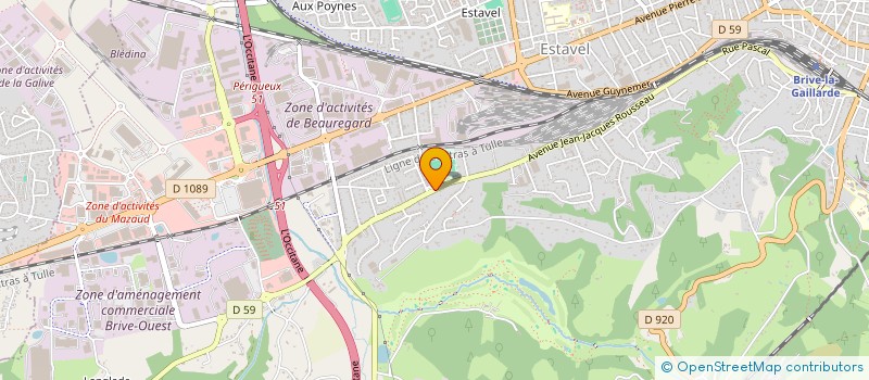 localisation de l'entreprise BORDAS BOUCHERIE TRAITEUR à BRIVE-LA-GAILLARDE