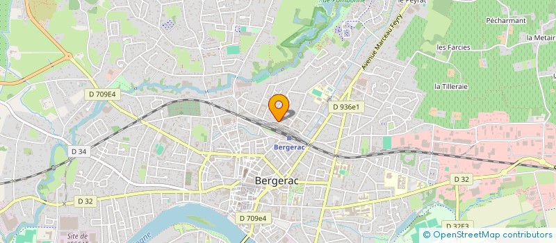 localisation de l'entreprise BORDE MESSAGERIES à BERGERAC
