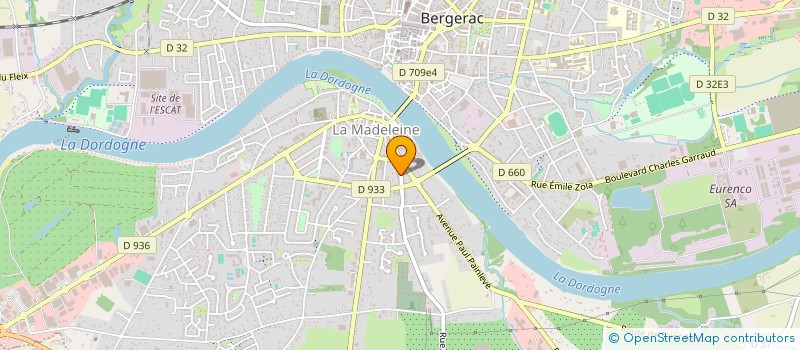 localisation de l'entreprise BORDEAUX 107 à BERGERAC